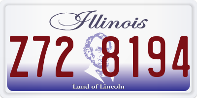 IL license plate Z728194