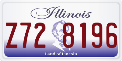 IL license plate Z728196