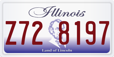 IL license plate Z728197