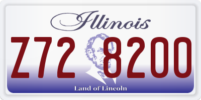 IL license plate Z728200