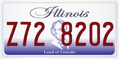 IL license plate Z728202
