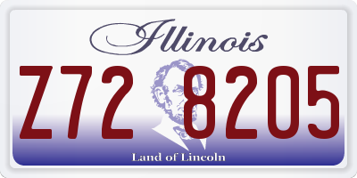 IL license plate Z728205