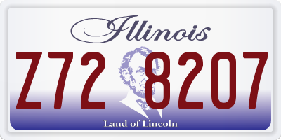 IL license plate Z728207