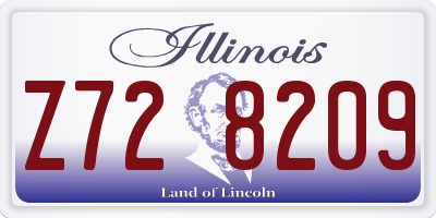 IL license plate Z728209
