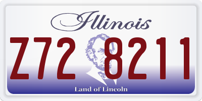 IL license plate Z728211