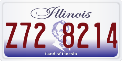 IL license plate Z728214