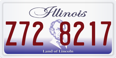 IL license plate Z728217