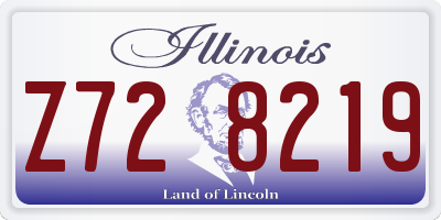 IL license plate Z728219