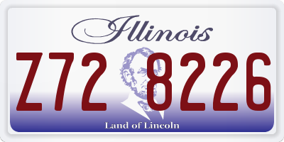 IL license plate Z728226