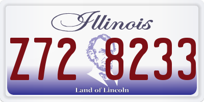 IL license plate Z728233