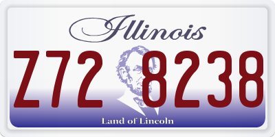 IL license plate Z728238