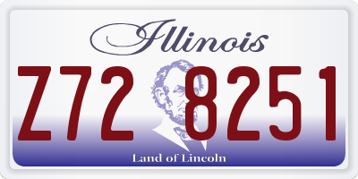 IL license plate Z728251
