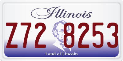 IL license plate Z728253
