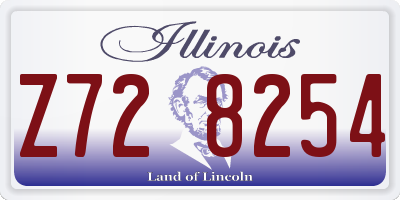 IL license plate Z728254