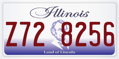 IL license plate Z728256