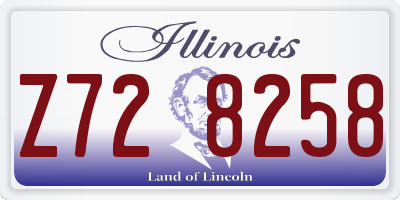 IL license plate Z728258