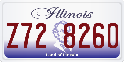 IL license plate Z728260