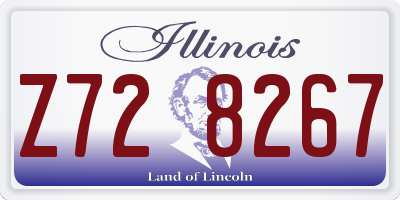 IL license plate Z728267
