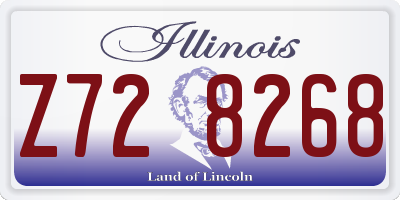 IL license plate Z728268