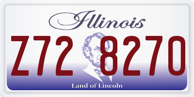 IL license plate Z728270