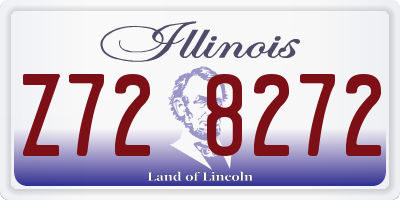 IL license plate Z728272