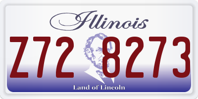 IL license plate Z728273