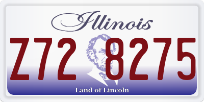 IL license plate Z728275