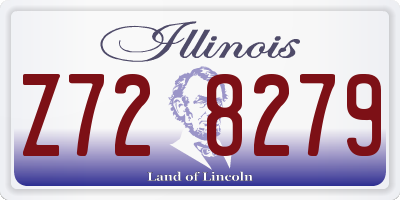 IL license plate Z728279