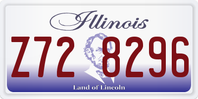 IL license plate Z728296