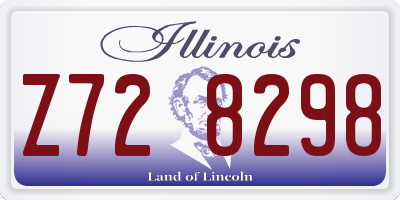 IL license plate Z728298