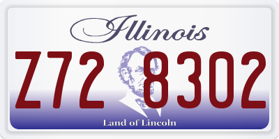 IL license plate Z728302