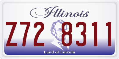 IL license plate Z728311