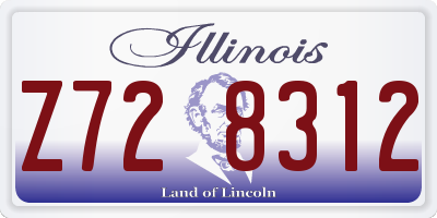 IL license plate Z728312