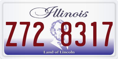 IL license plate Z728317