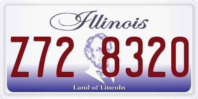 IL license plate Z728320