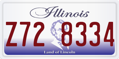 IL license plate Z728334