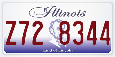 IL license plate Z728344
