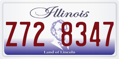 IL license plate Z728347
