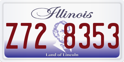 IL license plate Z728353