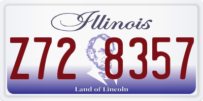 IL license plate Z728357