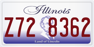 IL license plate Z728362