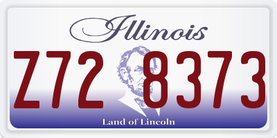 IL license plate Z728373