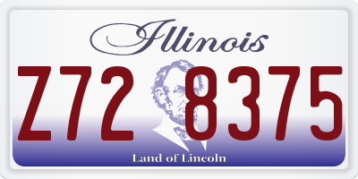 IL license plate Z728375