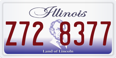 IL license plate Z728377