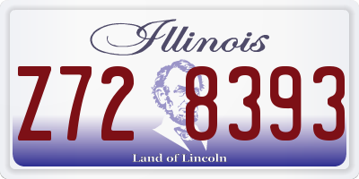 IL license plate Z728393