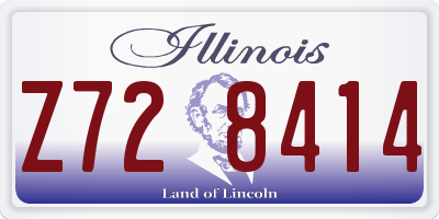 IL license plate Z728414
