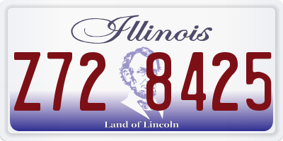 IL license plate Z728425