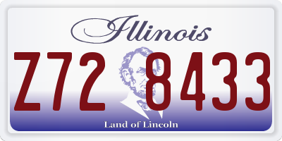 IL license plate Z728433