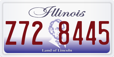 IL license plate Z728445