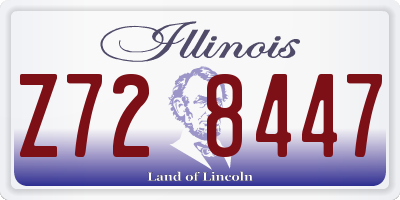 IL license plate Z728447